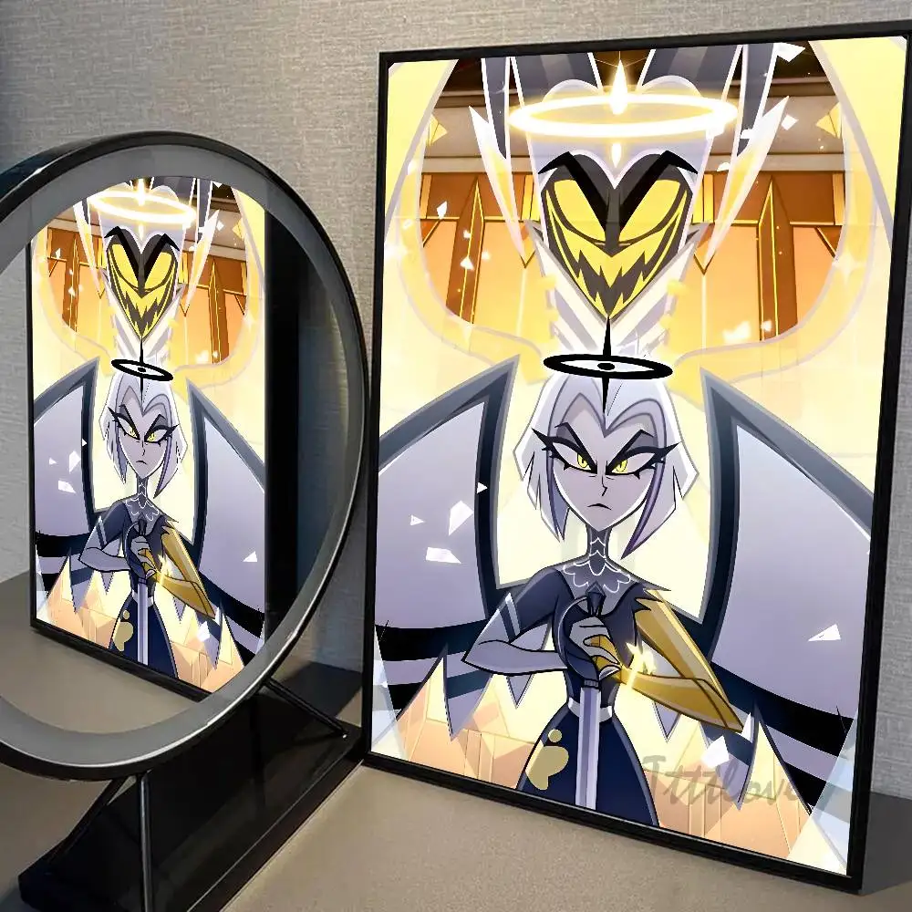Anime Lute H-hazbin Hotel Poster Hochwertige Selbstklebende Wandkunst Dekorationen Farbdrucke Klebend – Detail 10