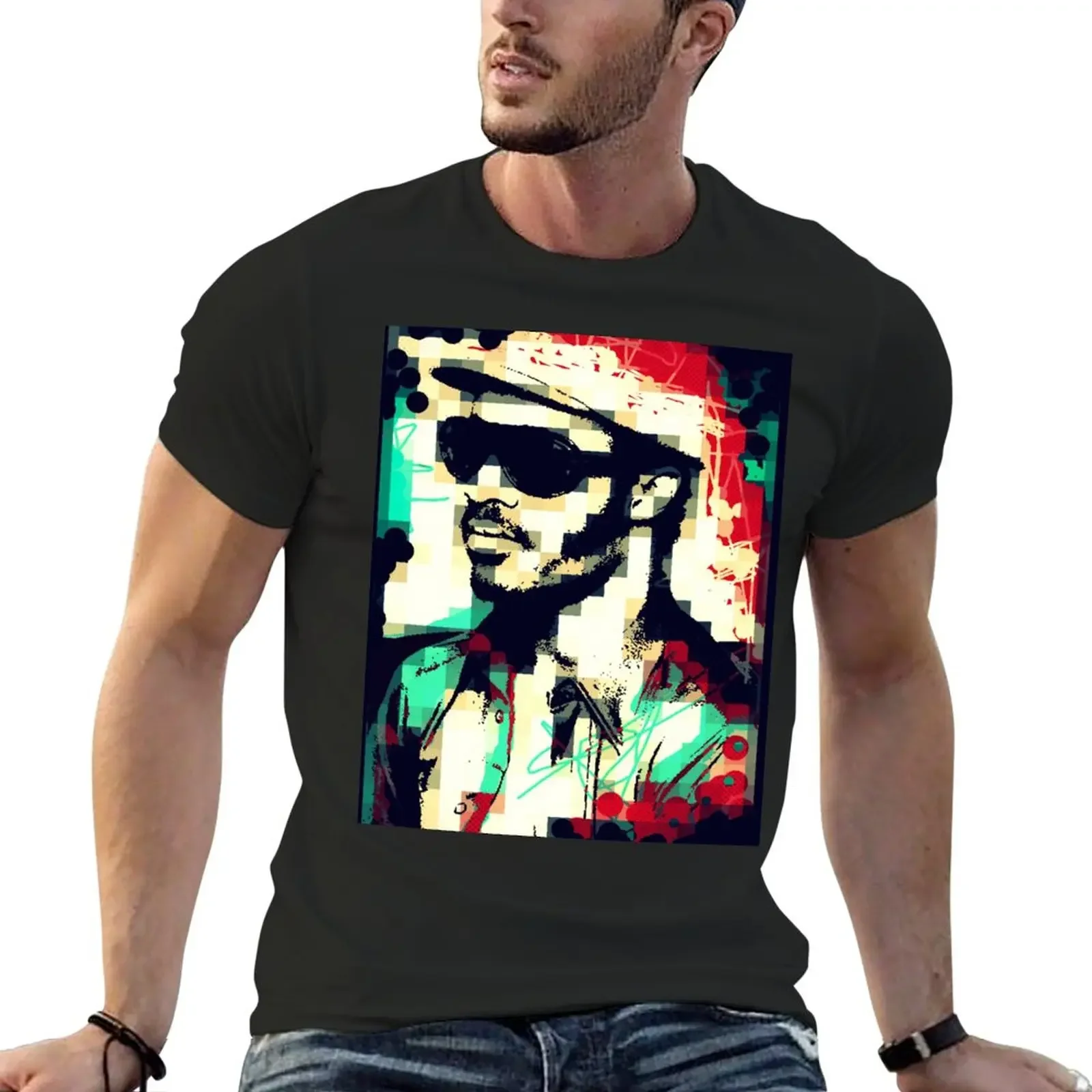 

New STEVIE WONDER T-Shirt korean fashion summer tops shirts graphic tee men