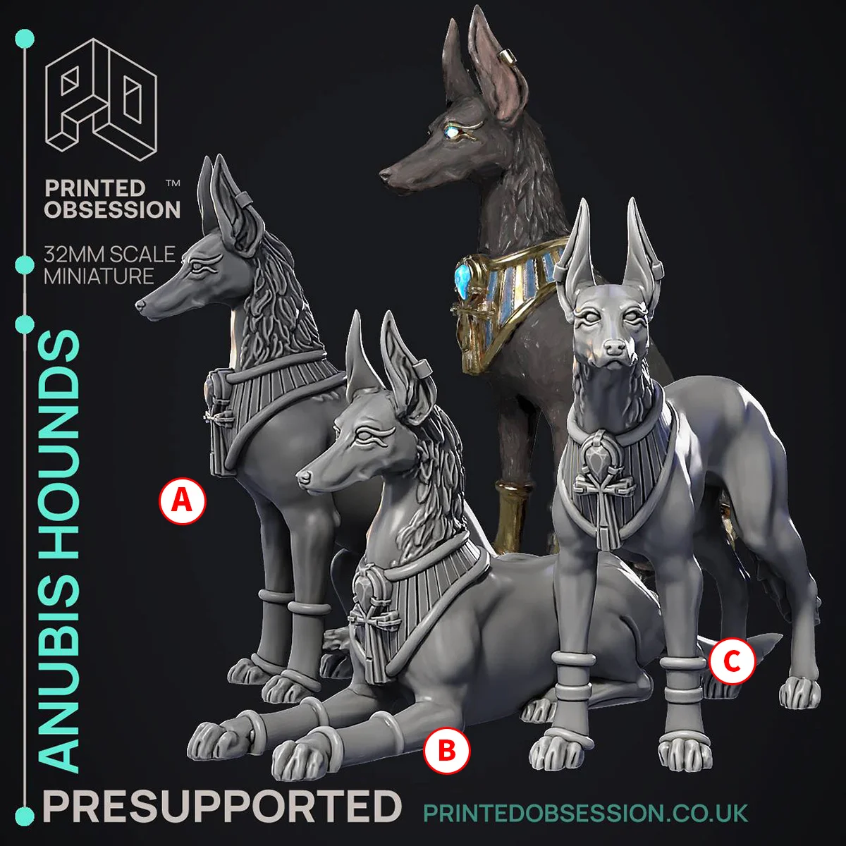 Egyptian Mythology Anubis Guard Third Party DND Running Team  Chess Model