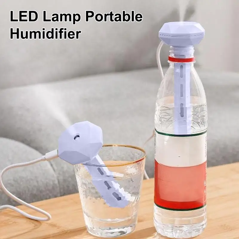 LED Light USB Humidifier with Compact Stick Design for Easy Air Moisture Adjustment
