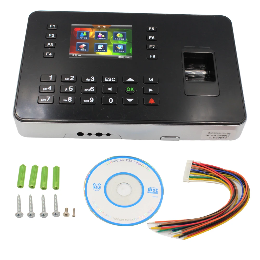 

3000 Fingerprint Attendance Machine Biometric Fingerprint Time Attendance Time Clock Recorder Employee 125khz Rfid Card TCP/IP