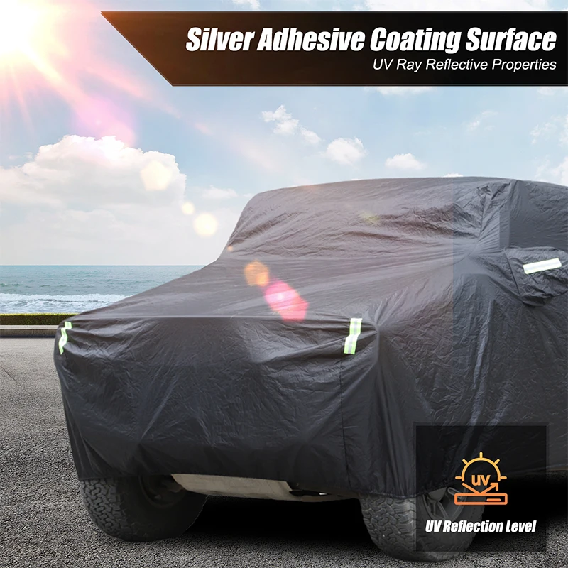 1piece set polyester taffeta black For Hummer H2 2003-2009 car sunproof dustproof snowproof anti-UV car cover Car accessories