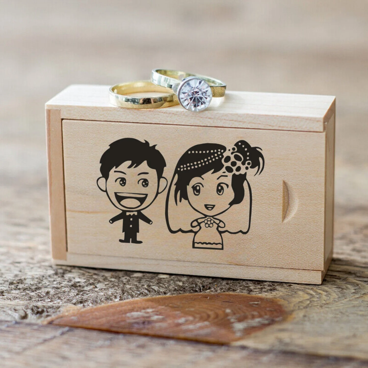 Custom Wedding LOGO Woods Engrave USB 2.0 Memory Flash Pen Flash Drive Thumbdrive Weddings