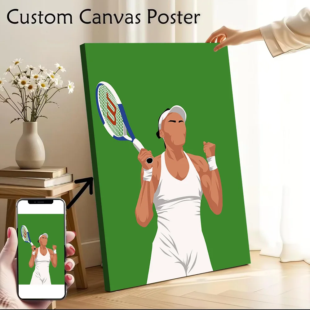 Arte de pared en lienzo impreso de Venus Williams, pinturas personalizables, póster, regalo perfecto para adornos de habitación, decoración moderna para el hogar