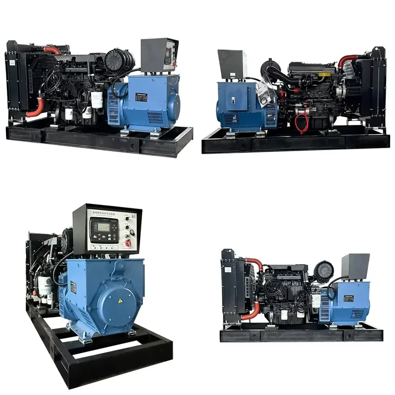Factory Wholesale Retail Weichai Leroy Somer Single Phase Industrial Generator Set 20kW 30kW40kW 50kw Open Frame for