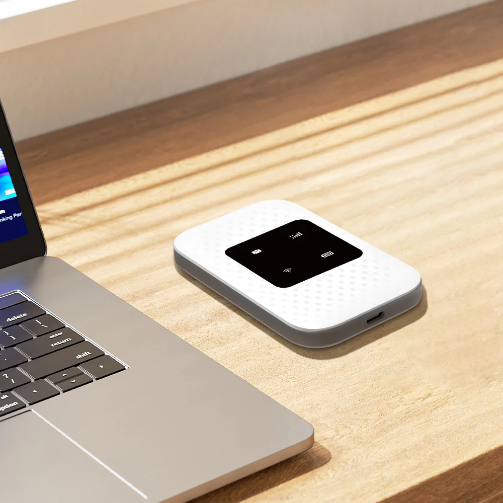 JIMI Portatile 2100mAh Hotspot 4G LTE Modem 150Mbps 4G Mobile Pocket WiFi Router Scheda SIM 300Mbps Max LAN Dati VPN WiFi Condivisione