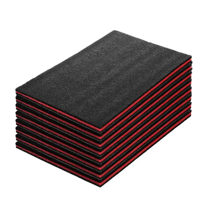 auau-8パックツールボックスフォーム、157-x-98-x-08インチのケース用フォームインサート、ツールボックスハードケース用ポリエチレン収納シート、ツール用