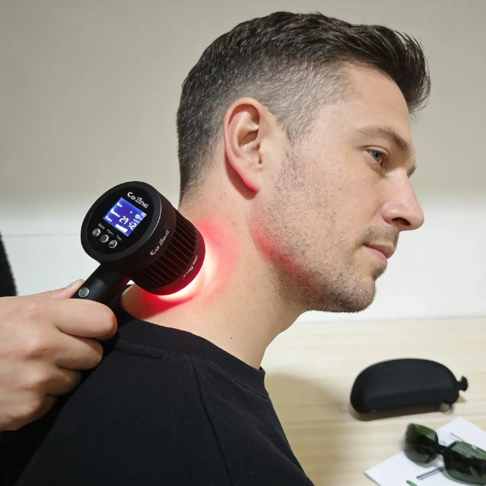 

Clinical 5W 1295mw Laser Therapy Device, Treats Osteoarthritis Neuropathy Sciatica, Reduces Inflammation & Spinal Pain, Portable