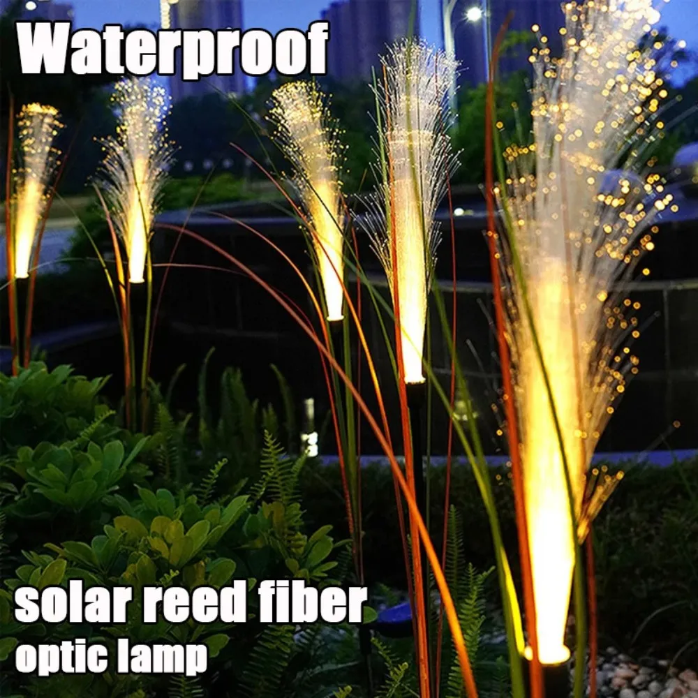 Imagem -06 - Impermeável Solar Powered Flower Stake Light Led ao ar Livre Reed Luzes de Natal Quintal Gramado Jardim Decorativo