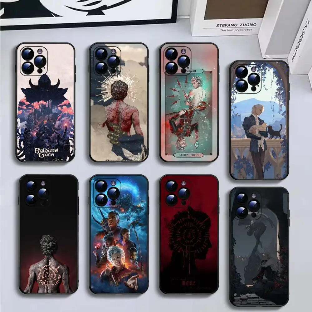 

Band B-Bad Omens Artwork Tempered Phone Case For iPhone16,15,14,13,12,11 Plus,Pro Max,XS,X,XR,SE,Mini,8,7,Soft Black Cover