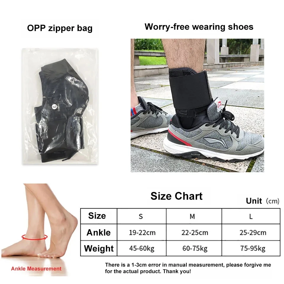 LOOGDEEL 1Pcs Adjustable Ventilate Elastic Sport Pressurized Bandage Ankle Support Ankle Retainer Protector Gear Foot Brace Men