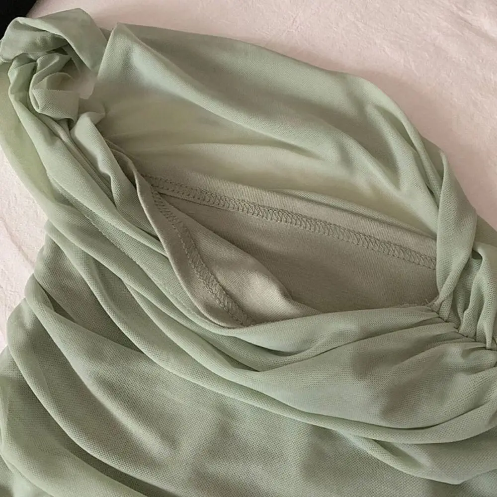 

Однотонная майка с вырезом и открытой спиной, укороченные топы на бретельках с наклонными плечами, термоусадочная плотная футболка для женщин