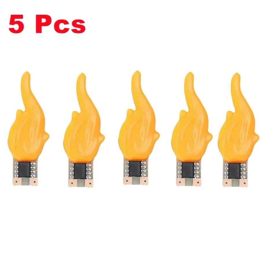 Imagem -05 - Led Cob Flash Candles Edison Flame Vermelho Azul Verde Branco Quente Diodo Decoração de Aniversário Acessórios para Bulbos Candle Light 3v 5v