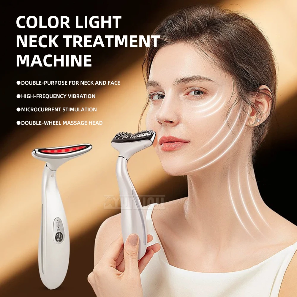 Household beauty instrument Facial neck lifting massager introduction instrument