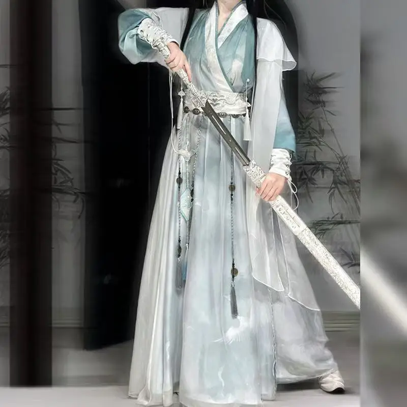 Niche Youthful Sense Hanfu Upgraded New Chinese Style Clothing Anime Game Outfits Halloween Wuxia Cosplay Costume Hanfu Male