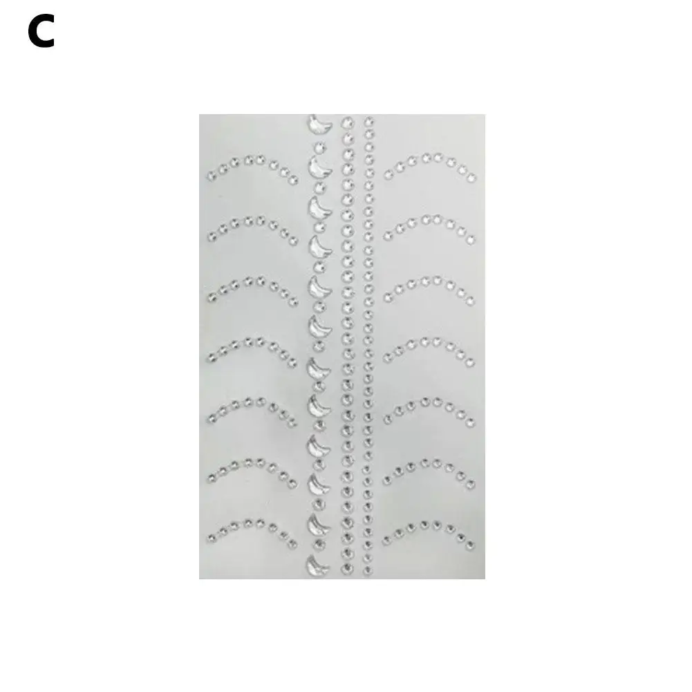 Coreano Diy ojos cara autoadhesivo pegatinas de diamantes falsos belleza joyas para el cuerpo pegatinas de Festival tatuaje temporal arte de diamante E1v7