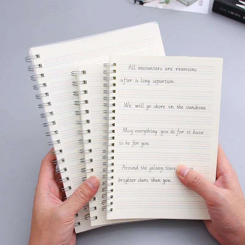 A5 A6 Notebook Student Homework Coil Notebook Grid/Line/Blank Paper Note Book Journal Planner Agenda Planner Notepad Stationery