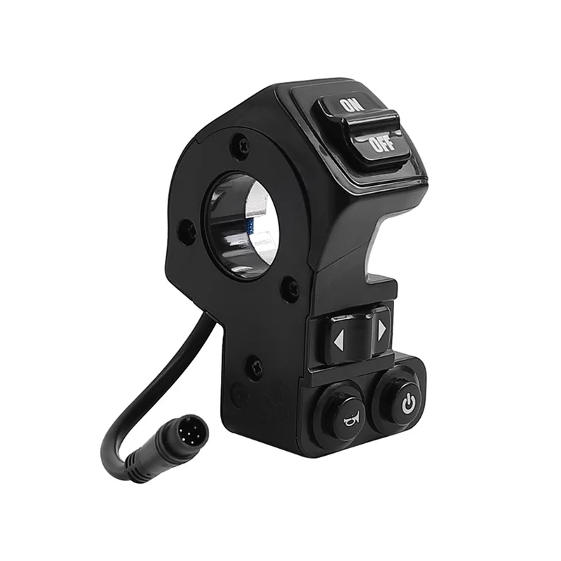 Interruptor de farol 4 em 1 para scooter elétrica Kukirin G2 Pro/G2 Pro DB/G2 Max On Off Power Horn Luzes de giro esquerda e direita