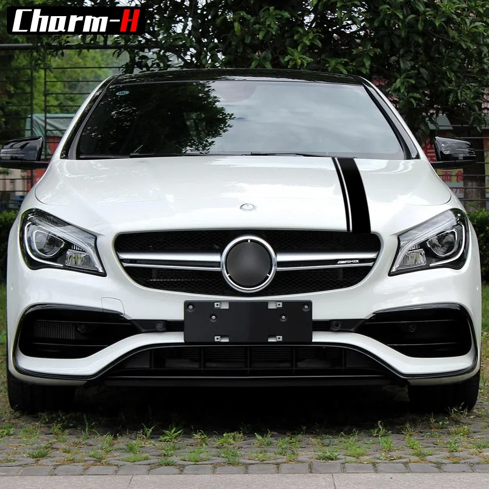 Edition 1 Style Top Roof Bonnet Side Stripes Decal Stickers for Mercedes Benz W117 C117 X117 CLA45 AMG