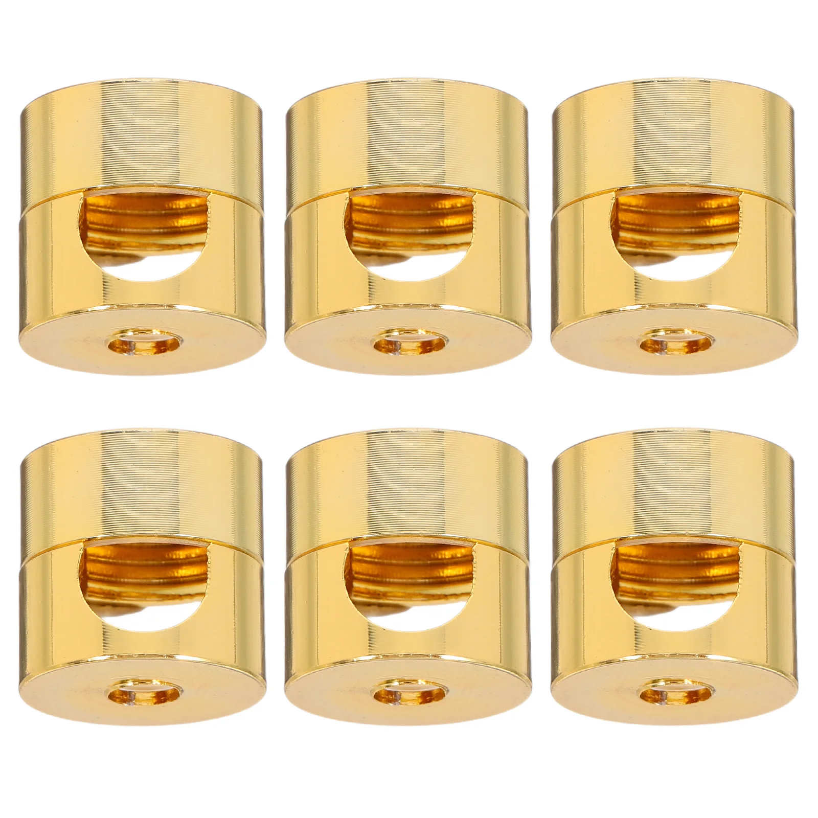 

6pcs Wire Decorative Buckle Metal Roller Lamp Holder Hook Aluminum Fitting Ceiling Cord Pendant Lights Chandeliers Hanging