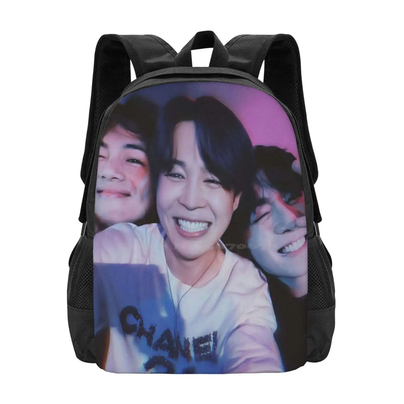 Vminkook Hot Sale Schoolbag Backpack Fashion Bags Vminkook Park Jimin Jeon Jungkook Kim Taehyung Vkook Taekook Jikook Memories