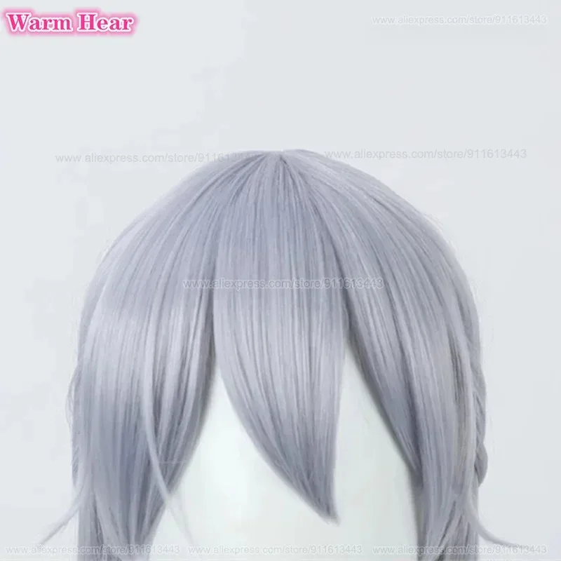 جديد! فولغل أوفيد الشعر الاصطناعية Vtuber طويل 55 سنتيمتر أزرق رمادي تأثيري أنيمي مقاومة للحرارة هالوين شعر مستعار للحفلات + غطاء شعر مستعار مجاني