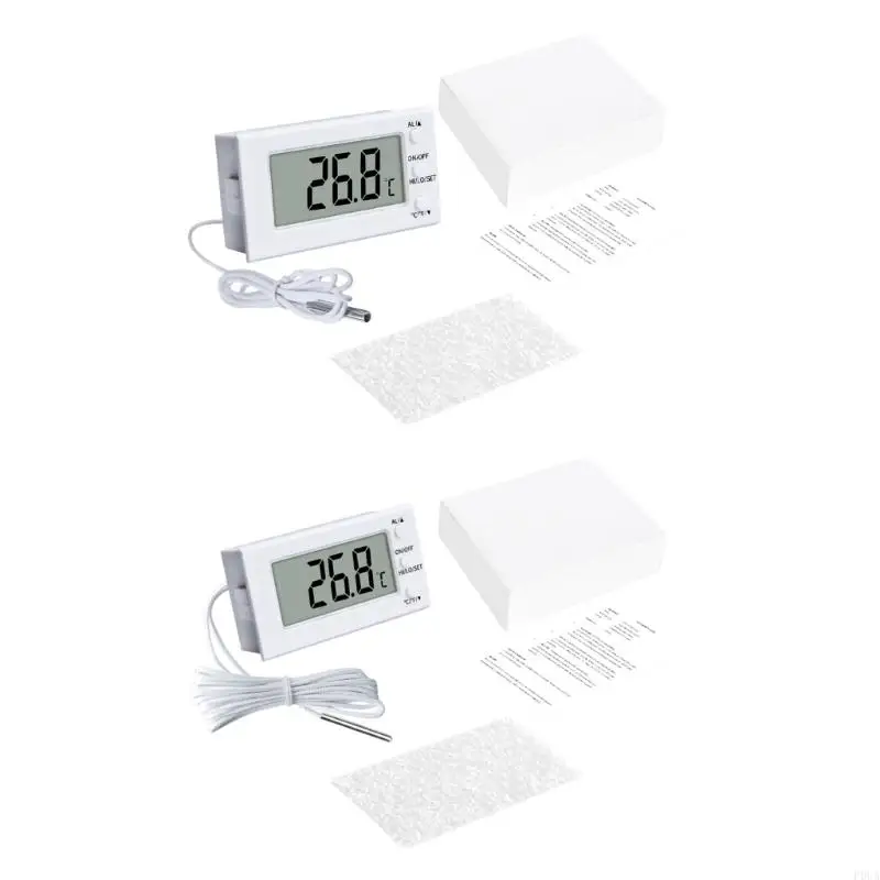 P0UA Digital Thermometers -50 to 100℃/-50 to 300℃ Temperature Meter Battery Powered