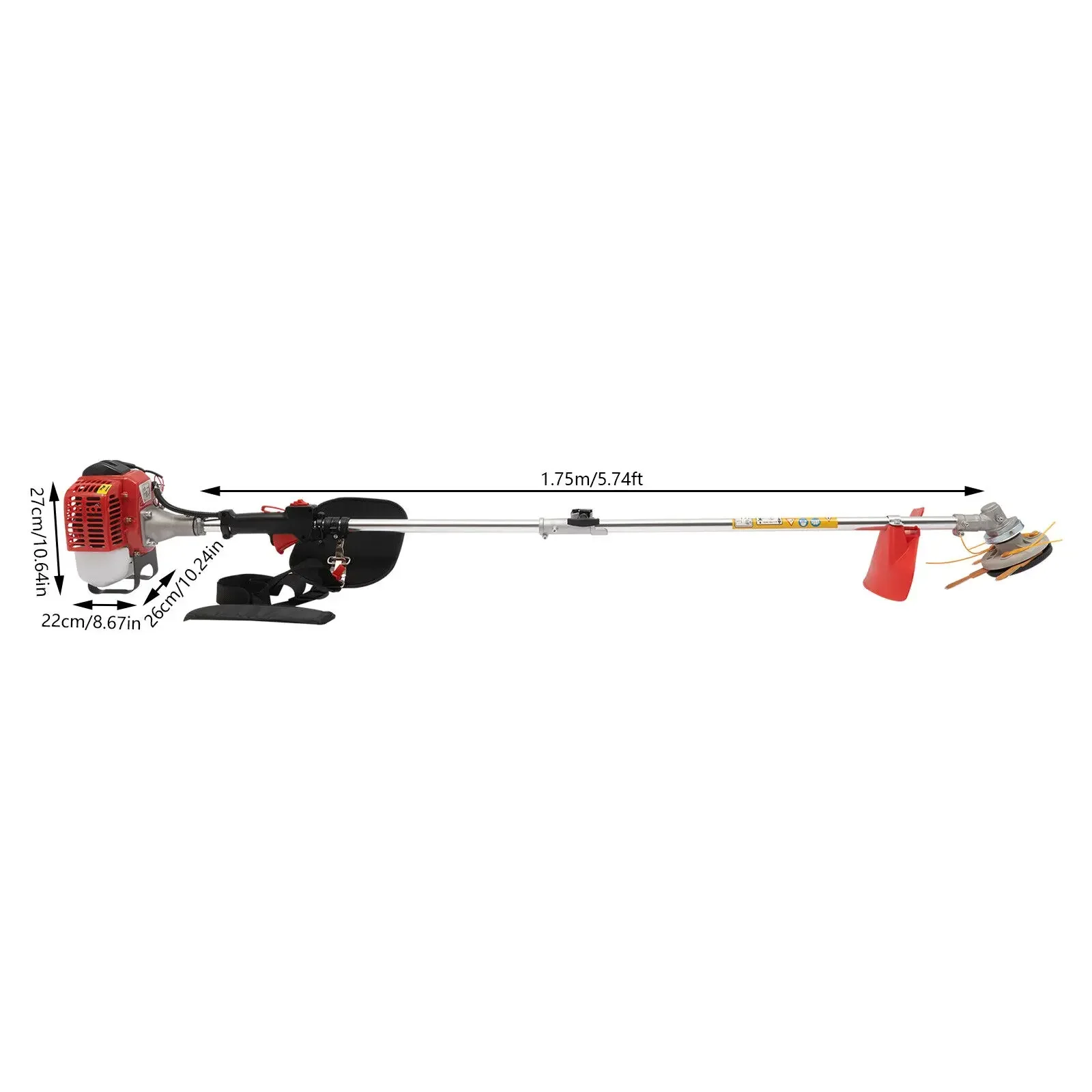 2-тактный бензиновый триммер объемом 26 куб.см — Wacker для сорняков для газонов с ремнем для переноски