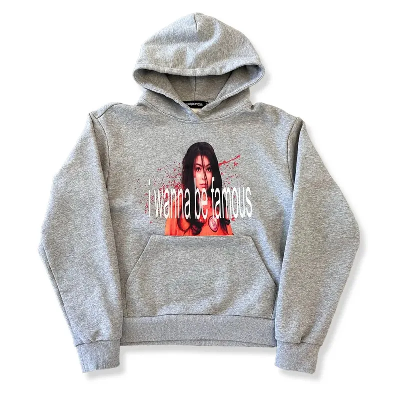 Harajuku Sweatshirt Hoodie Girls Y2K Aesthetics Clothes Sweatshirt Goth Casual Printed High Quality Loose O-neck Hoodie Top New