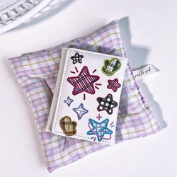 Cute Wallets For Women Star Embroidery Folding Short Hasp Purse Small Coin Card Holders Clutch New Women Wallet