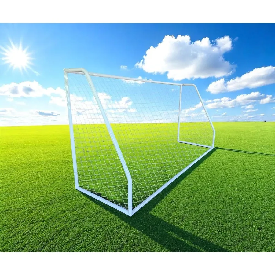 Premier 12 x 6 pies. Portería de fútbol de acero de tamaño juvenil para entrenamiento y práctica: características 2 de diámetro, marco de acero más fuerte, duradero, 4 m