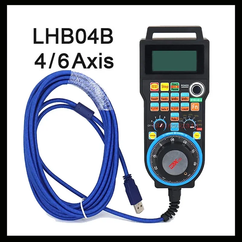 Xhc Lhb04B Mach3 Wired Handwheel Cnc Controller 4-/6-Axis, Lbh04B-4, Lbh04B-6 System Pulse Transceiver