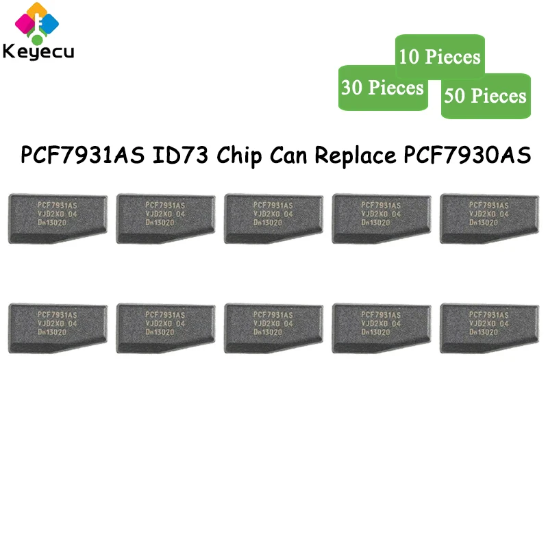 

KEYECU 10 30 50 Pieces PCF7931AS ID73 Chip Can Replace PCF7930AS Chip for Mercedes Benz for BMW