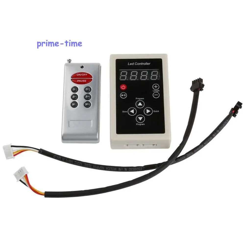 5M 6803 IC 30LED/M 5050 Digital Dream Color RGB LED Strip IP67 Waterproof 12V+ 133 Change RF Controller+12V 5A Power Supply