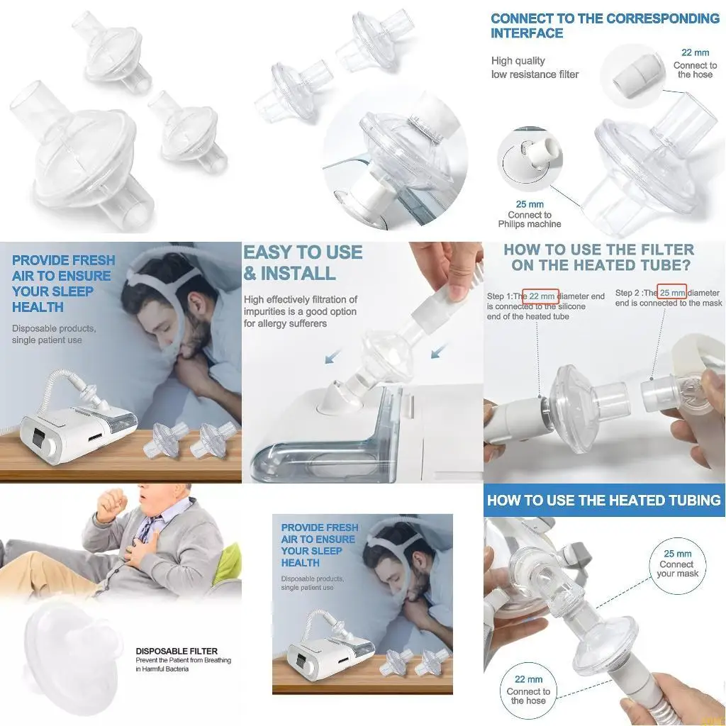 

Линейные фильтры A0NC CPAP, универсальные сменные фильтры для CPAP-аппарата серии Dreamstation (6 шт./упак.)