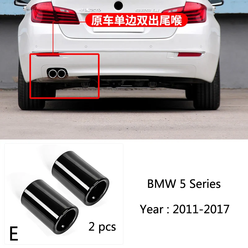 Uitlaatsierstukken van roestvrij staal voor BMW 1 2 3 4 5 Serie X1 3GT F20 F22 F30 F32 F34 F36 F10 F48 autostyling