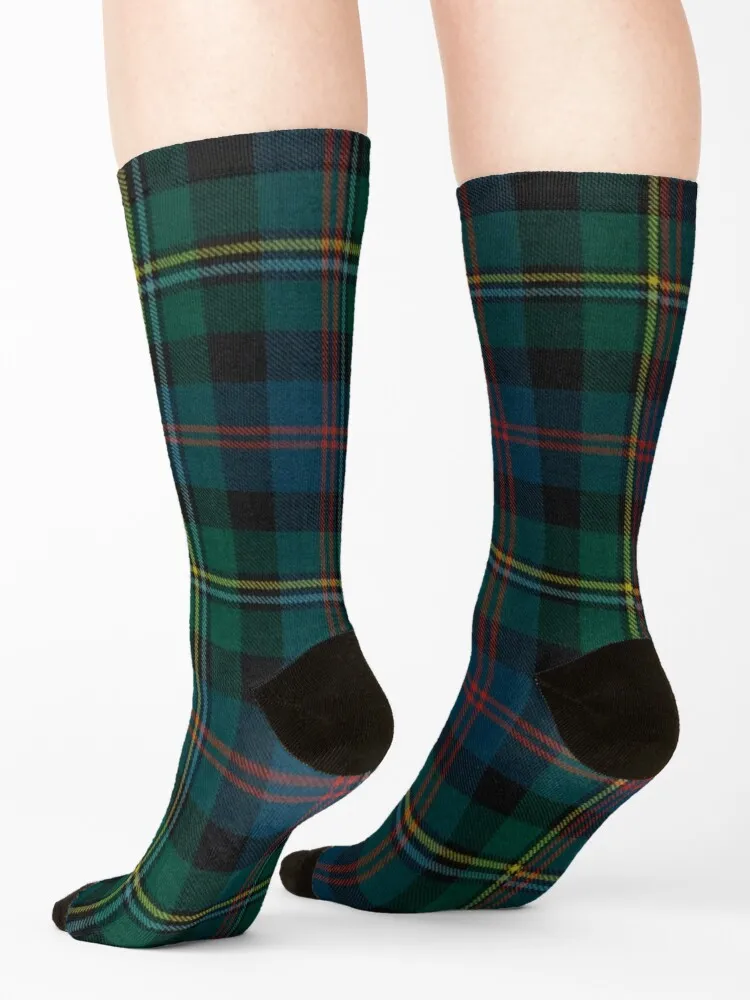 Malcolm Scottish Tartan Socks with print happy anti slip football hiking Socks For Men Women's