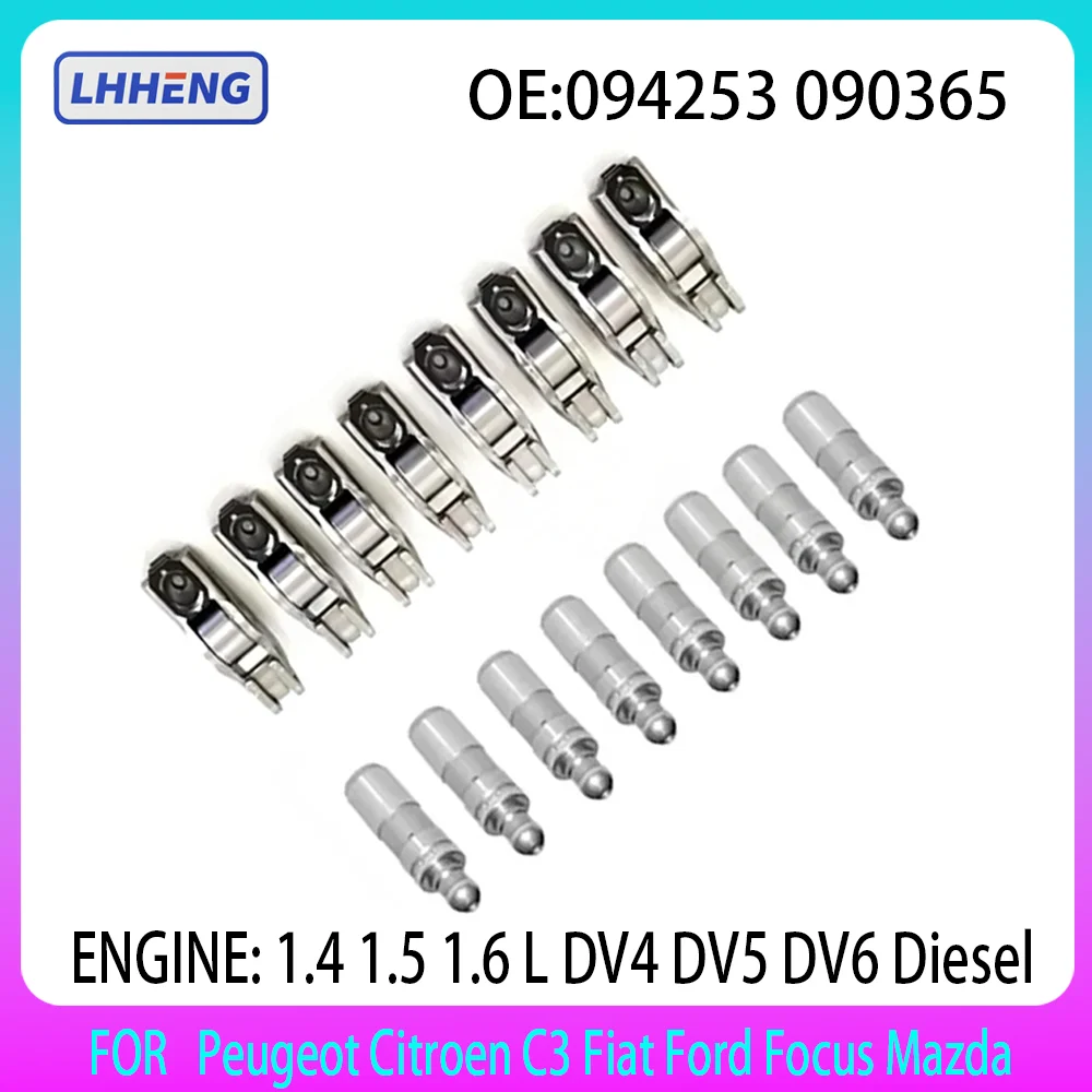

Engine Rocker Arm / Valve Lifters Set Kit Fit For Peugeot Citroen C3 Fiat Ford Mazda 1.4 1.5 1.6 L DV4 DV5 DV6 L4 Diesel 17-22