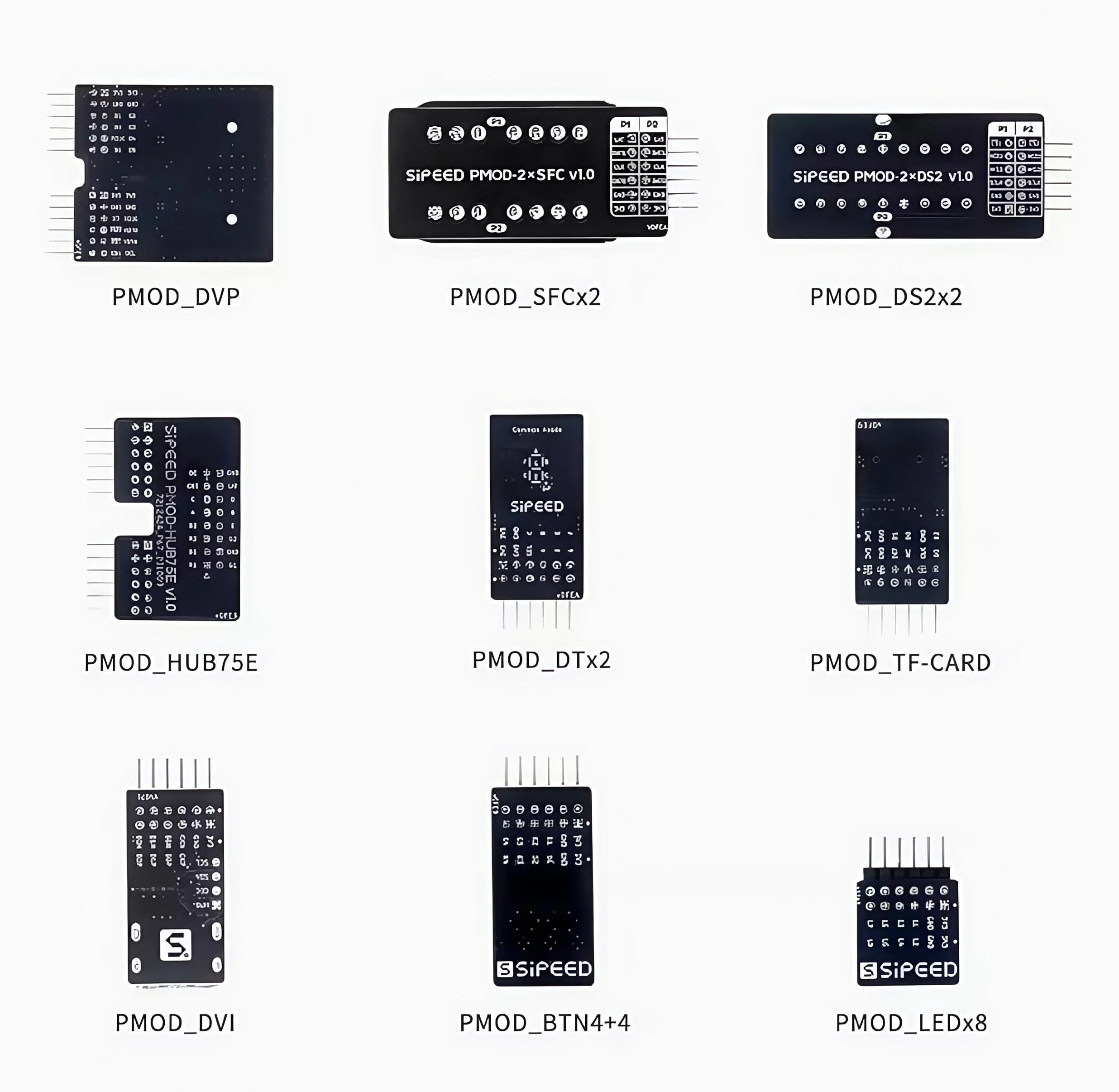 Sipeed Tang FPGA PMOD module LED switch HDMI camera digital tube HUB75E