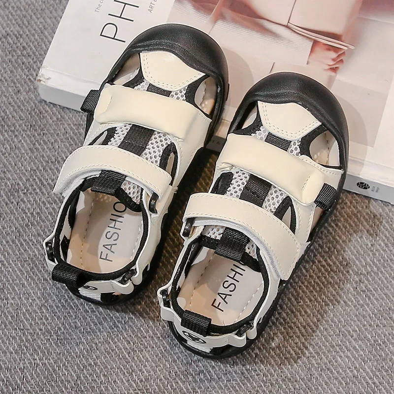 2025 crianças sandálias casuais para meninos verão nova moda estilo coreano fundo macio anti-escorregadio versátil esportes sapatos de praia