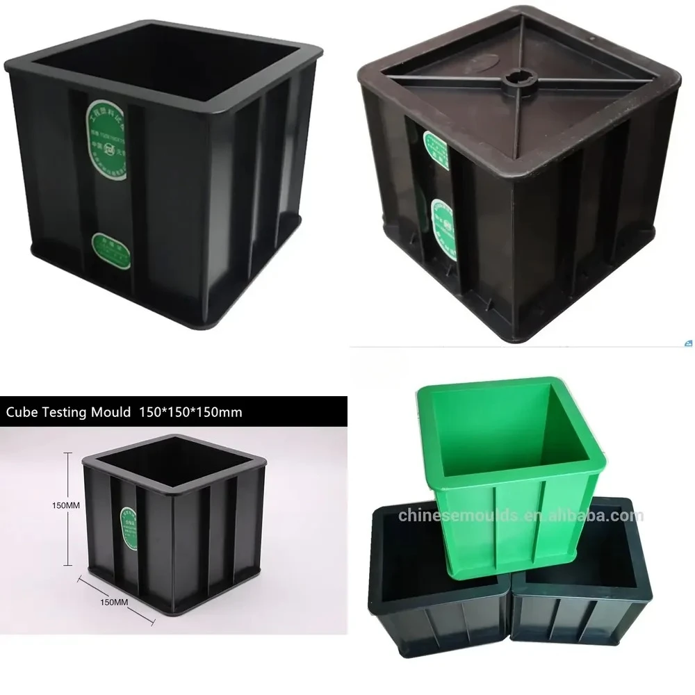 Hot saleHigh Quality Abs Black Plastic 150mm Concrete Test Mould