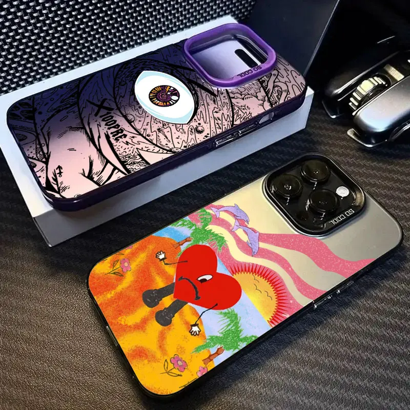 Bad-Bunny Love X100pre Coque para Apple iPhone 16e 16 14 15 13 11 Pro Max Plus funda 12 13 Mini 16e funda de teléfono a prueba de golpes Bunnys
