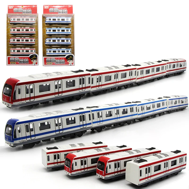 

Children's Toys Alloy Train Model High-Speed Rail Subway Boomerang Magnetic Car Model Toys Track Train Set Children's Toys Gifts