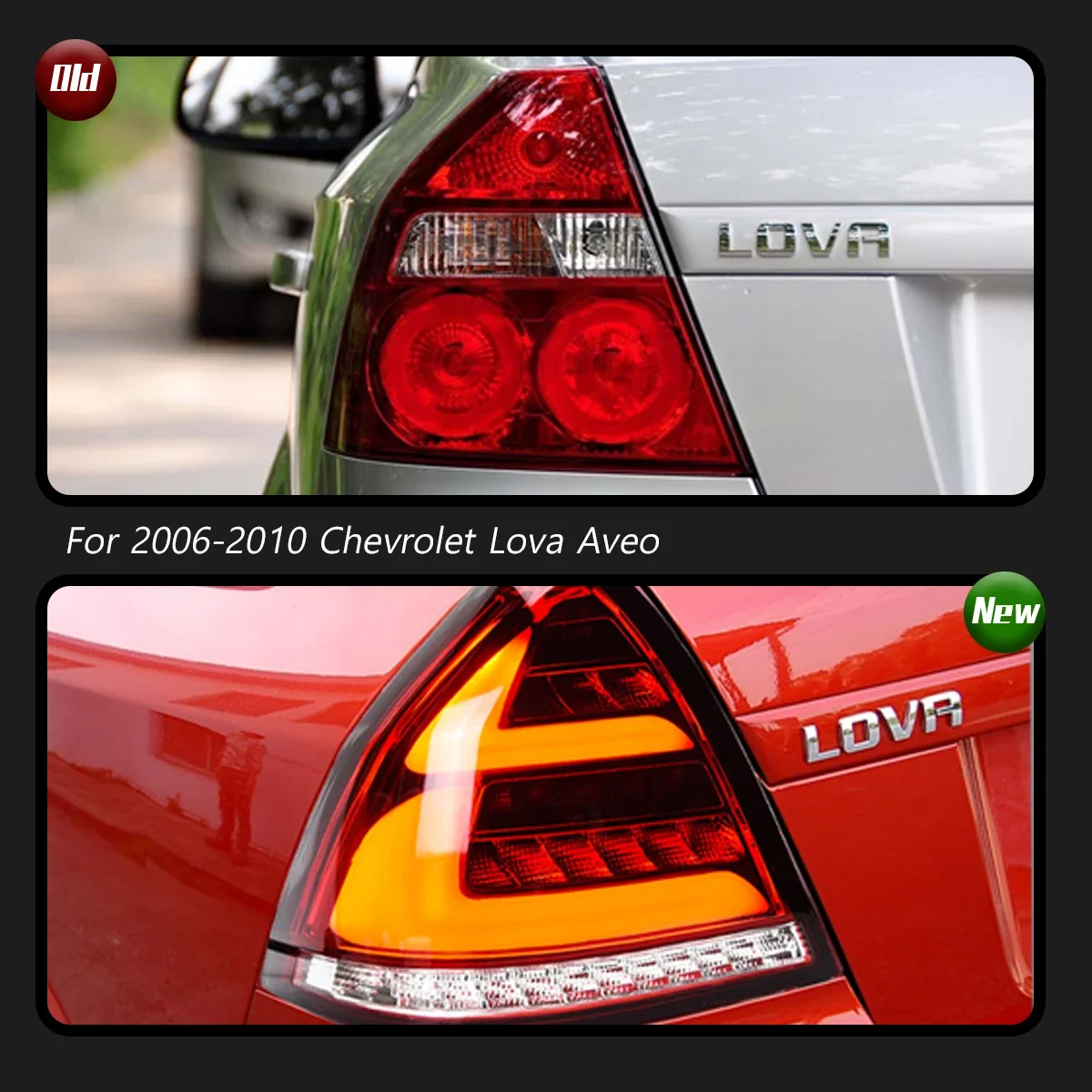 Car Tail Lamp For Chevrolet Lova Aveo Taillight 2006-2010 Upgrade Modified to New Dynamic Turn Signal Car LED Taillight Assembly