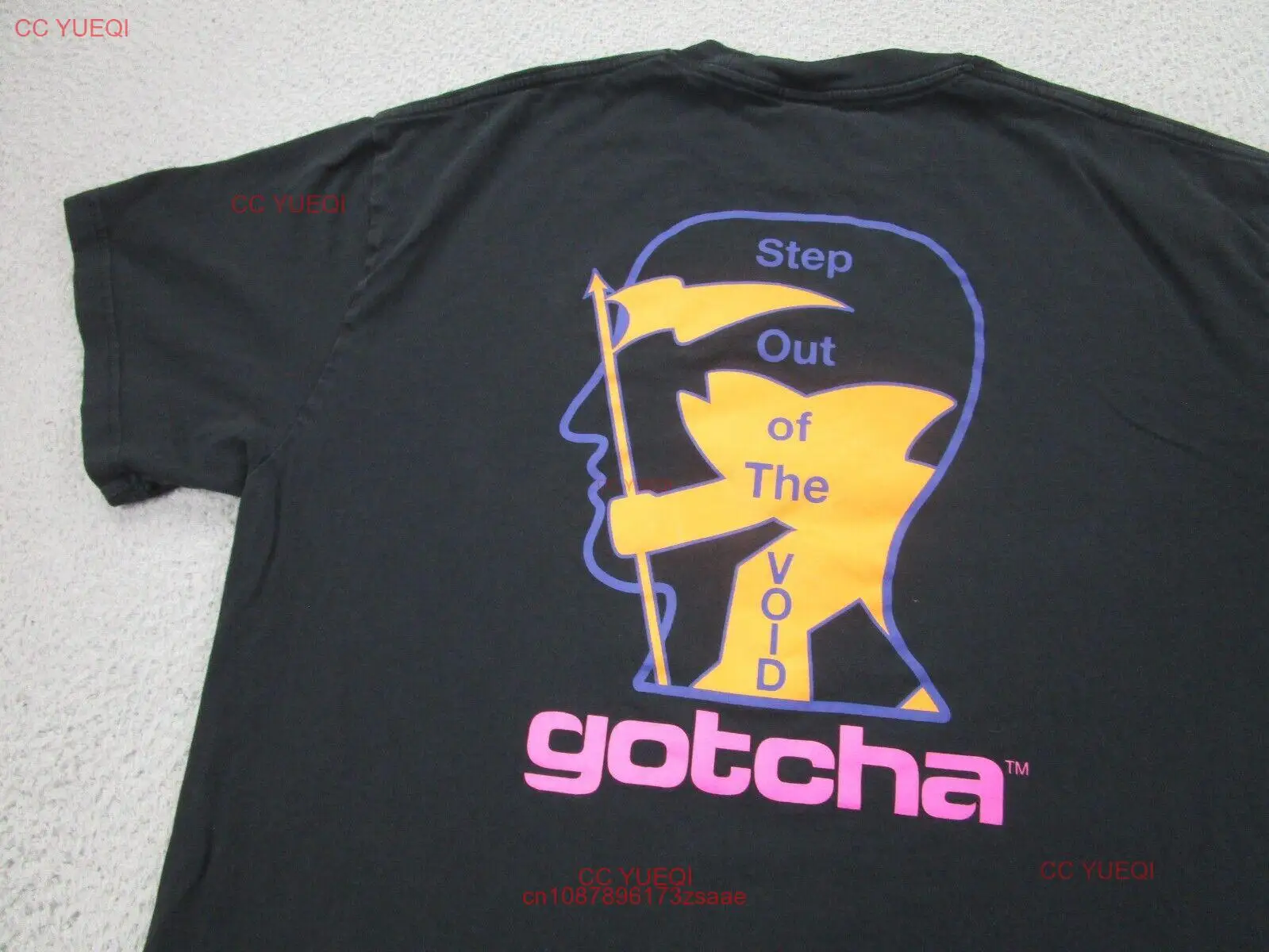 Camisa preta do poliuretano para homens, morte cerebral, L, bruxa do fedor, GOTCHA, sai do vazio