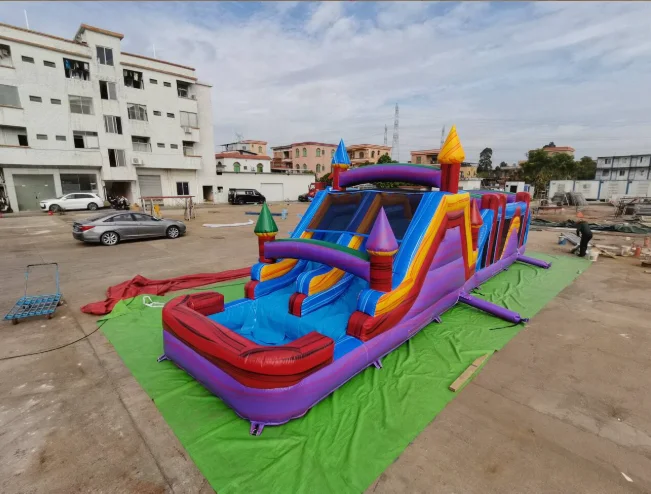 Large Size Durable PVC Inflatable Bouncy Castle for Kids Easy Setup Outdoor Party Trampoline Park Commercial Grade