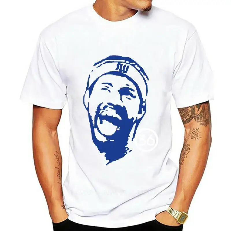 Adult tee tops Rasheed Wallace t shirt new york  jersey Rasheed wallace jersey new york unisex fashion Fashion graphic tee-shirt