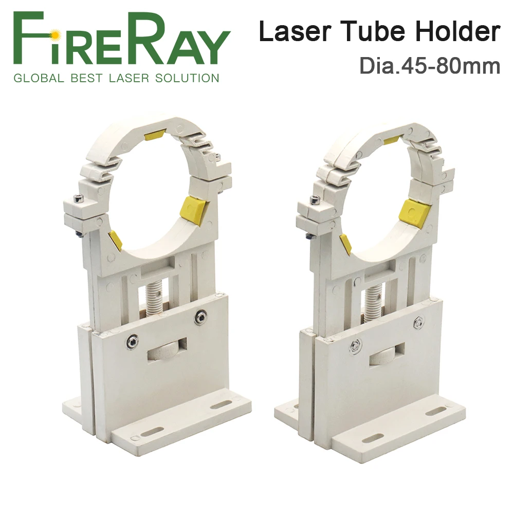 

FireRay Co2 Laser Tube Holder Adjust Dia.45-80mm Support Mount Flexible Plastic for 75-180W Laser Engraving and Cutting Machine