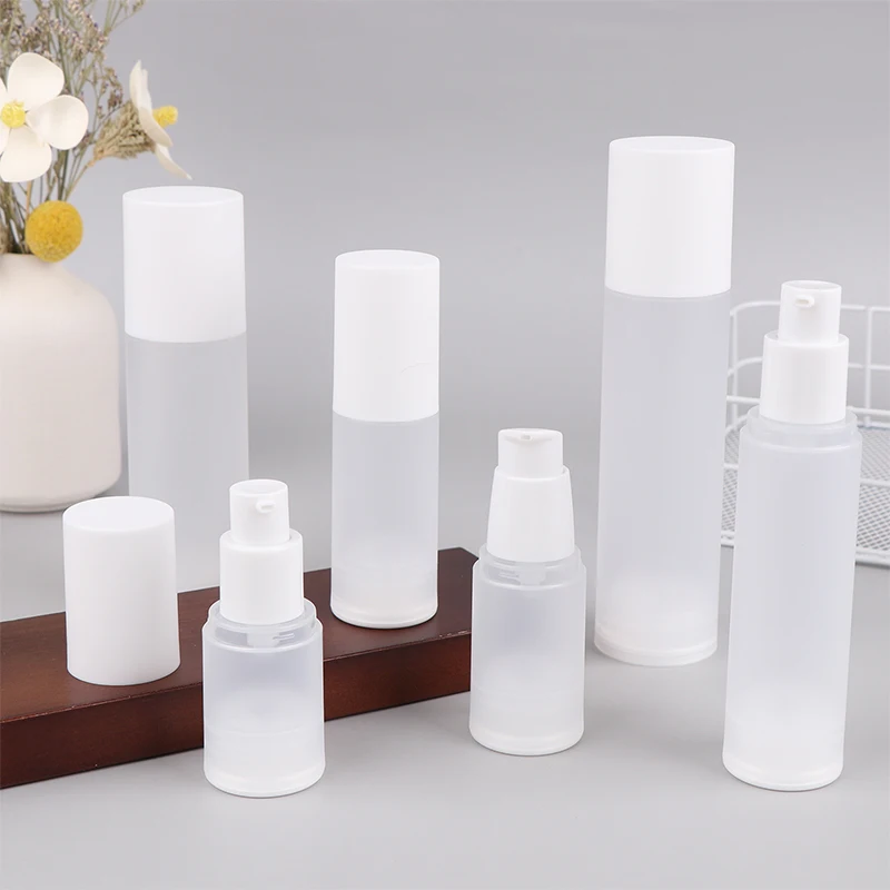 

15ml-100ml White Empty Vacuum Airless Plastic Lotion Cream Bottles Container Travel Size Cream Container Pump Perfume Bottle