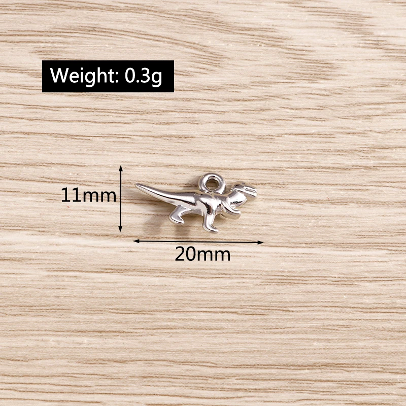 Tusember 50 Stück Legierungs-Tieranhänger Taube Katze Schwan Schmetterling Dinosaurier Muschel-Anhänger für Armbänder Halsketten DIY Schmuckherstellung – Detail 5